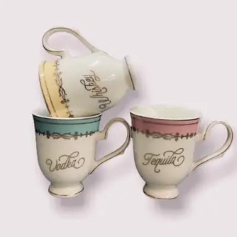 Shot Glass | Mini Tea Cups Shot Glasses - Set of 3